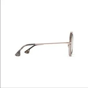 Alice + Olivia Beverly Sunglasses Silver Snakeskin Alice + Olivia | Accessories | Aliceolivia Beverly Silver  main image 3
